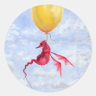 Fantasy Dragon Art Stickers - Up in Air