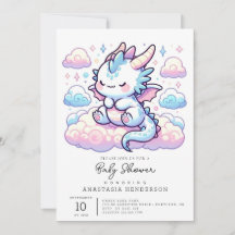 Fantasy Dragon Baby Dusche