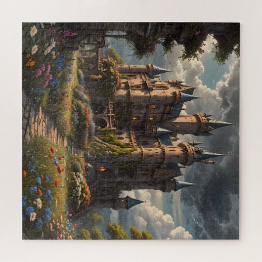 Fantasy Dragon Castle Jigsaw Puzzle (Horizontal)