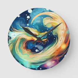 Fantasy Dragon Dream Animal 12 Runde Wanduhr