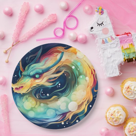 Fantasy Dragon Dream Animal 14 Pappteller (Party)