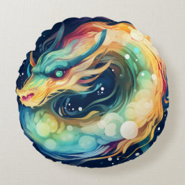Fantasy Dragon Dream Animal 14 Rundes Kissen