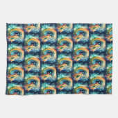 Fantasy Dragon Dream Tier 1 Geschirrtuch (Horizontal)