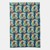 Fantasy Dragon Dream Tier 1 Geschirrtuch (Vertikal)