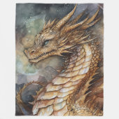 Fantasy Dragon Fleece Blanket (Vorderseite)