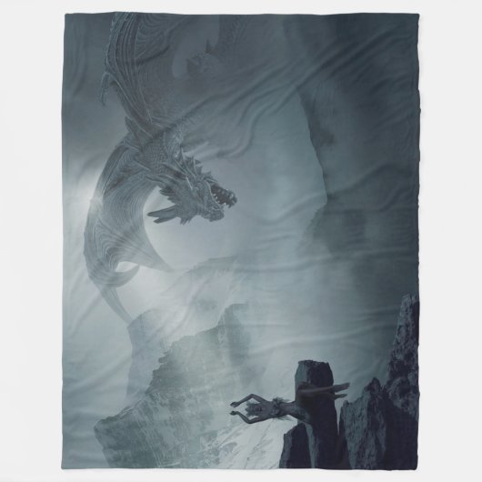 FANTASY DRAGON FLEECEDECKE (Vorderseite)