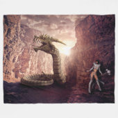 FANTASY DRAGON FLEECEDECKE (Vorderseite (Horizontal))