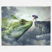 FANTASY DRAGON FLEECEDECKE (Vorderseite (Horizontal))