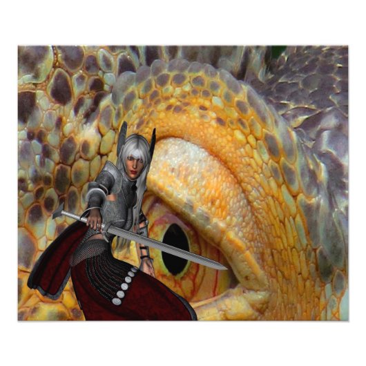 Fantasy Dragon Folk Tale Fotodruck (Vorne)