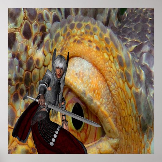 Fantasy Dragon Folk Tale Poster (Vorne)