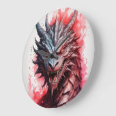 "Fantasy Dragon" Große Wanduhr (Winkel)