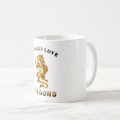 Fantasy Dragon Lover  Kaffeetasse (VorderseiteRechts)