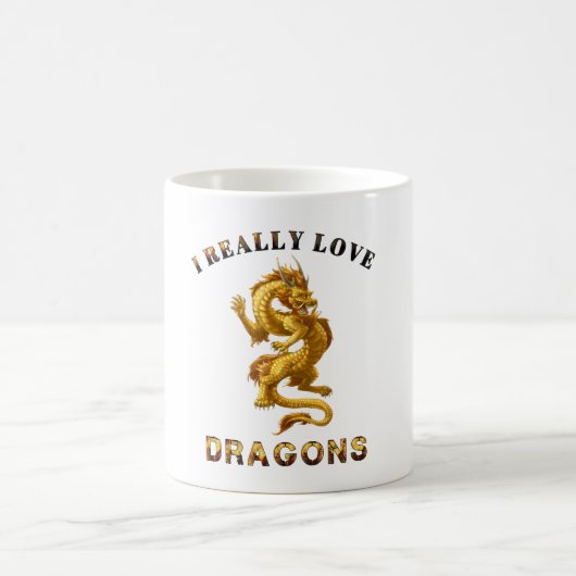 Fantasy Dragon Lover  Kaffeetasse (Mittel)