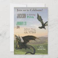 Fantasy Dragon Magic Serpent Birthday Party