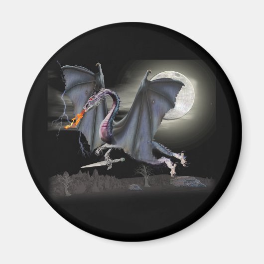 Fantasy Dragon Magnet (Vorne)