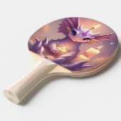 Fantasy Dragon mit Birthday Candles Tischtennis Schläger (Vorderseite)