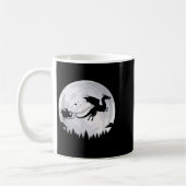 Fantasy Dragon Moon Sleigh, Santa Pulled By Dragon Kaffeetasse (Links)