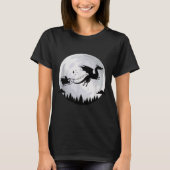 Fantasy Dragon Moon Sleigh, Santa Pulled By Dragon T-Shirt (Vorderseite)