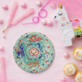 Fantasy Dragon Print Paper Teller, 7" Pappteller (Party)