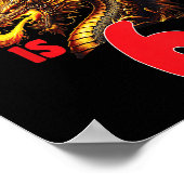 Fantasy Dragon Thema für Kinder drehen 6 Geburtsta Poster (Ecke)