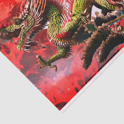 Fantasy Dragon Tissue Paper Seidenpapier (Ausschnitt)