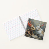 Fantasy Dragon und Kaninchen Notizblock (Innenseite)