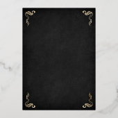 Fantasy Dragon Wedding Folieneinladung (Rückseite)