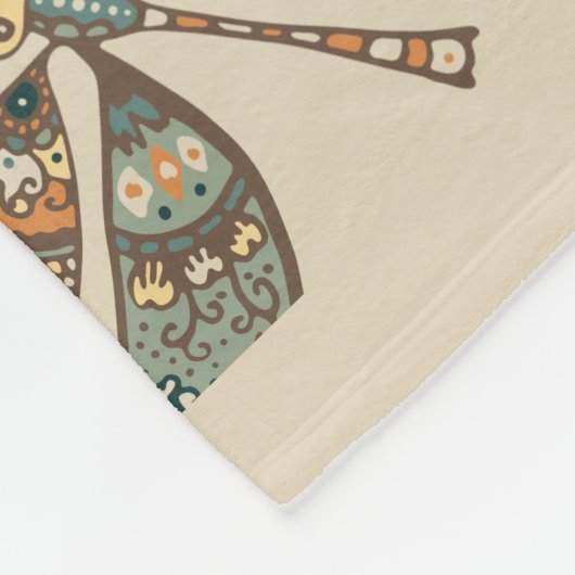 Fantasy-Dragonfly Fleecedecke (Ecke)