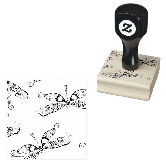 Fantasy Dragonfly Gummistempel (Stempel)