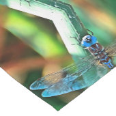 Fantasy Dragonfly in Türkis und Schwarz Kurzer Tischläufer (Ecke)