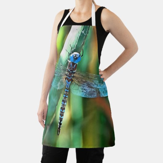 Fantasy Dragonfly in Türkis und Schwarz Schürze (InSitu)