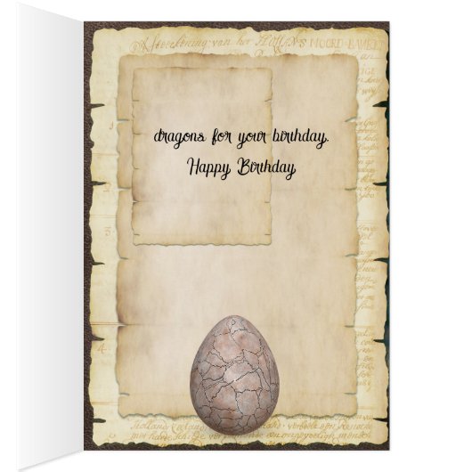 Fantasy Dragons Geburtstag (Innen (Rechts))