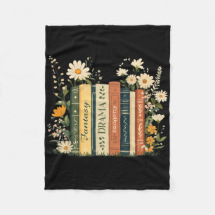 Fantasy Drama Tragedy Book Floral Subtile Anti-Spe Fleecedecke