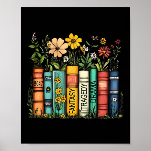 Fantasy Drama Tragedy Book Floral Subtile Anti-Spe Poster