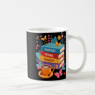 Fantasy Drama Tragedy Books Subtile Anti-Trump Kaffeetasse