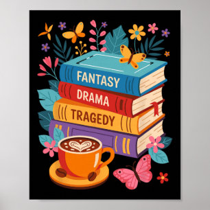 Fantasy Drama Tragedy Books Subtile Anti-Trump Poster