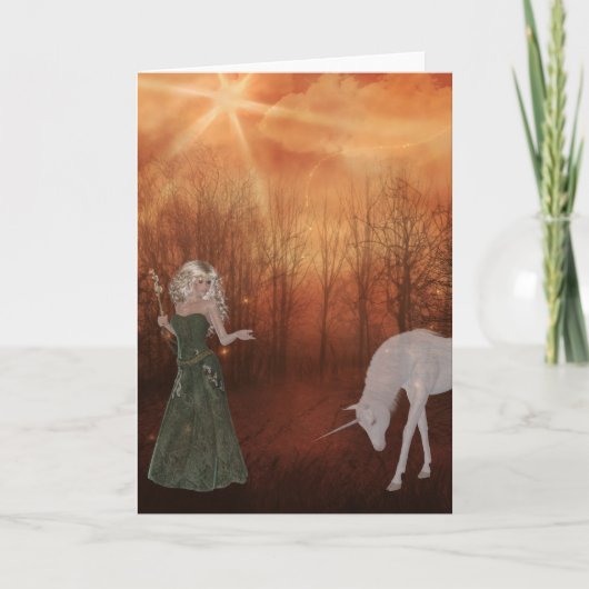Fantasy Dream Grußkarte Karte (Vorderseite)