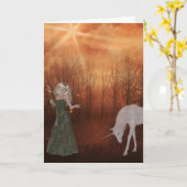 Fantasy Dream Grußkarte Karte (Gelbe Blume)