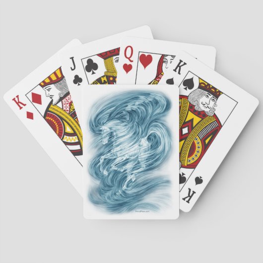 Fantasy Dream Horse Art Spielkarten (Rückseite)