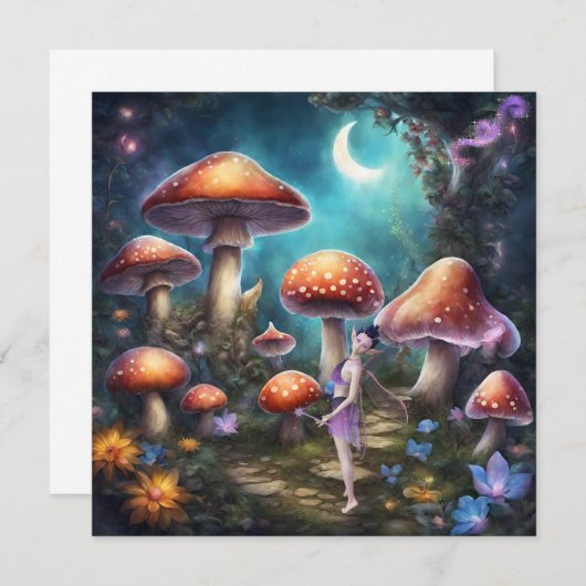 Fantasy Dream World Faiy and Mushrooms (Vorne/Hinten)