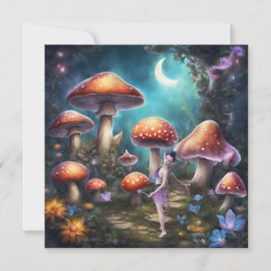 Fantasy Dream World Faiy and Mushrooms