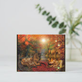 Fantasy Dreaming Girl and Horse Postkarte (Stehend Vorderseite)