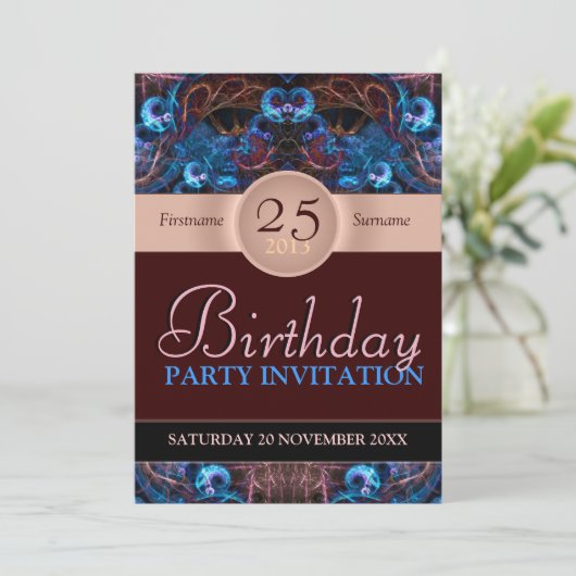 Fantasy Dreams Geburtstagsparty Einladung (Stehend Vorderseite)