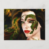 Fantasy Dryad of the Forest Postkarte (Vorderseite)