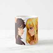 Fantasy Duo Art Mug – Horned Goddess & Elf Girl Il Kaffeetasse (Mittel)