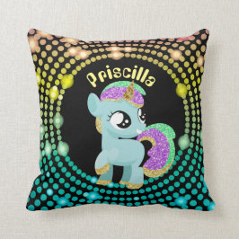 Fantasy Einhorn personalisierbare Mädchen Zimmer K Kissen