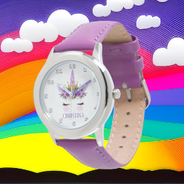 Fantasy Einhorn Prinzessin Gesichtsname Uhr
