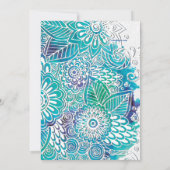 Fantasy-Einladung für Wasserfarben Einladung (Rückseite)