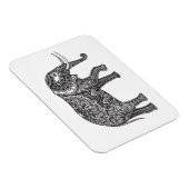 Fantasy Elephant Doodle Magnet (Rechte Seite)
