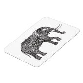 Fantasy Elephant Doodle Magnet (Linke Seite)